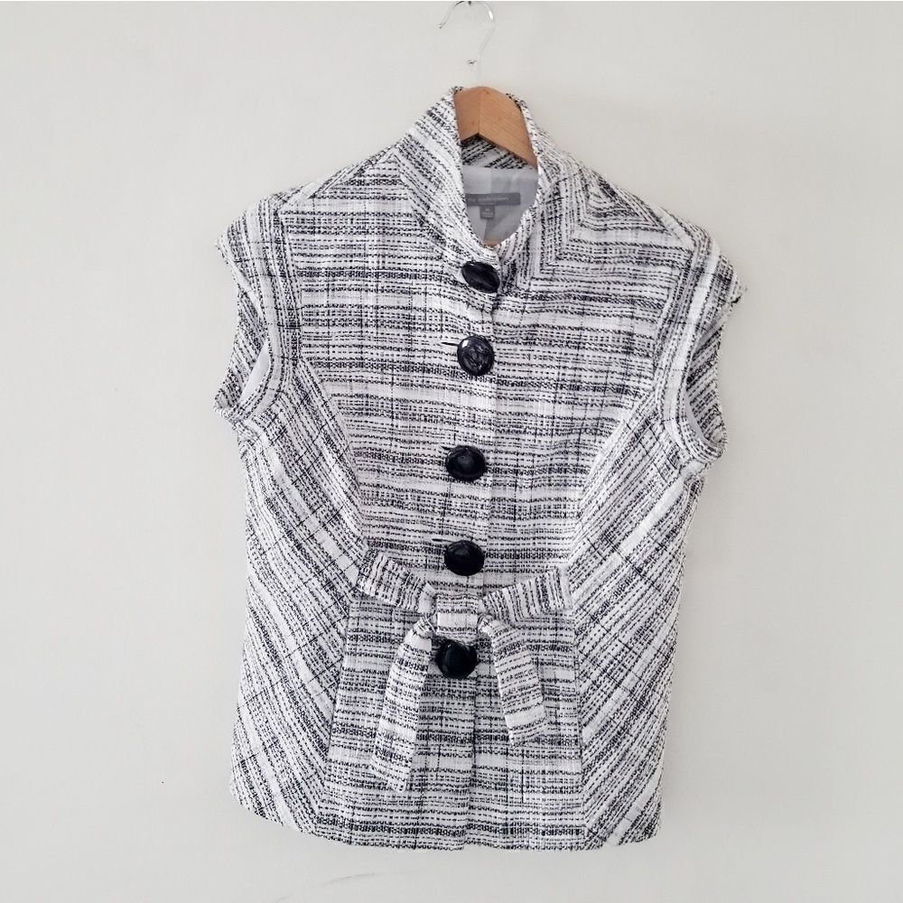 NY Collection women's blazer button and tie